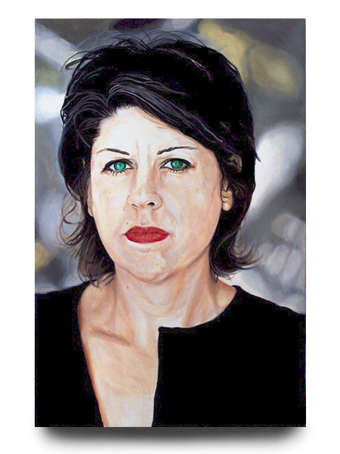 Becky Smith, acrylic on canvas by Tom Hbert