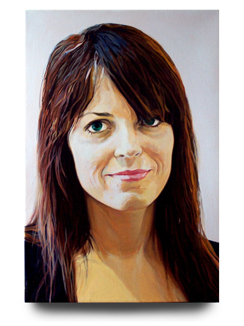 Bronwyn Keenan, acrylic on canvas by Tom Hbert