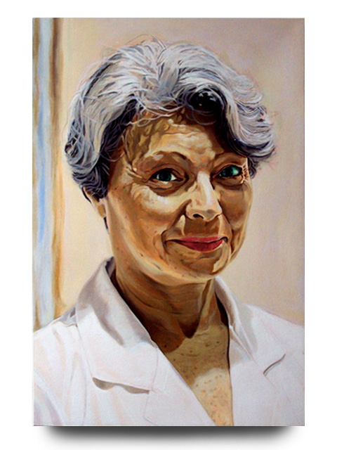 Denise Cade, acrylic on canvas by Tom Hébert