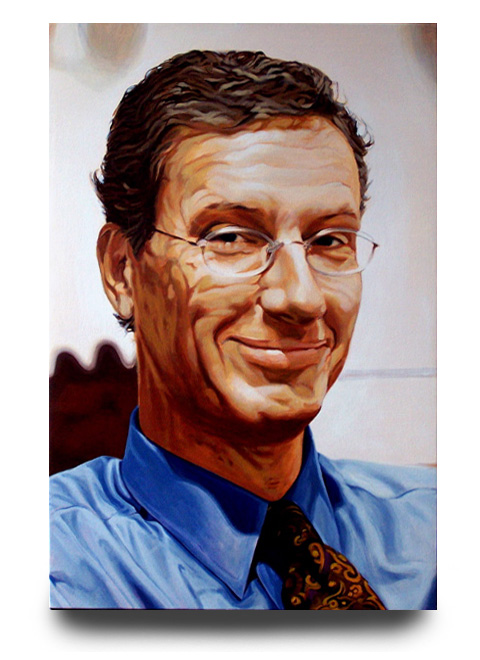 George Adams, acrylic on canvas by Tom Hbert