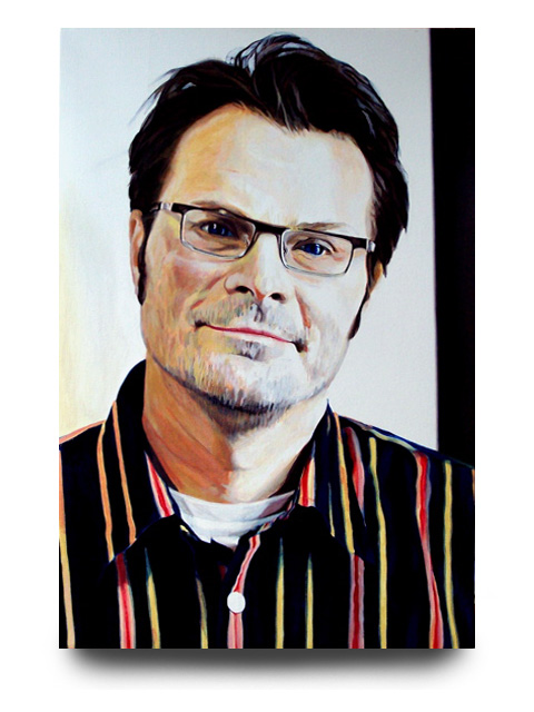 Joe Amrhein, acrylic on canvas by Tom Hbert