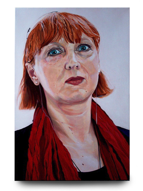 Magdalena Sawon, acrylic on canvas by Tom Hbert