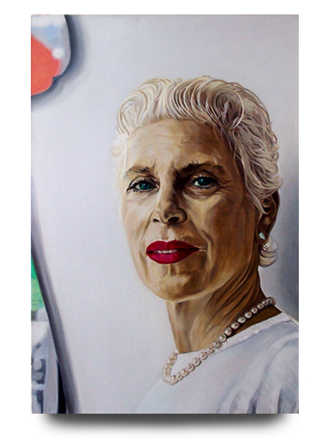 Sandra Gering, acrylic on canvas by Tom H�bert
