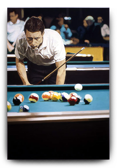 Breakshot - Mika Immonen, acrylic on canvas by Tom Hbert