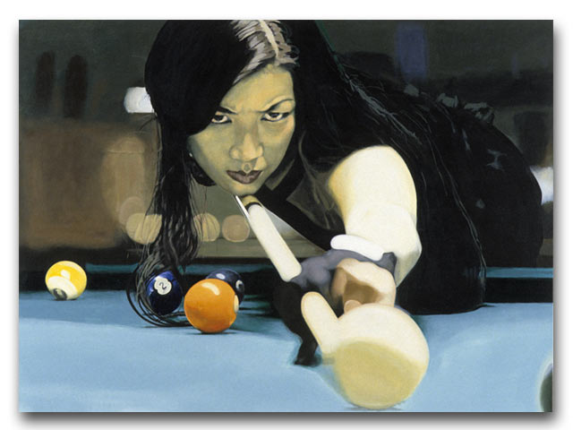 Allison Fisher, acrylic on canvas by Tom Hbert