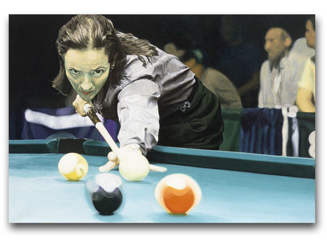 Allison Fisher, acrylic on canvas by Tom Hbert